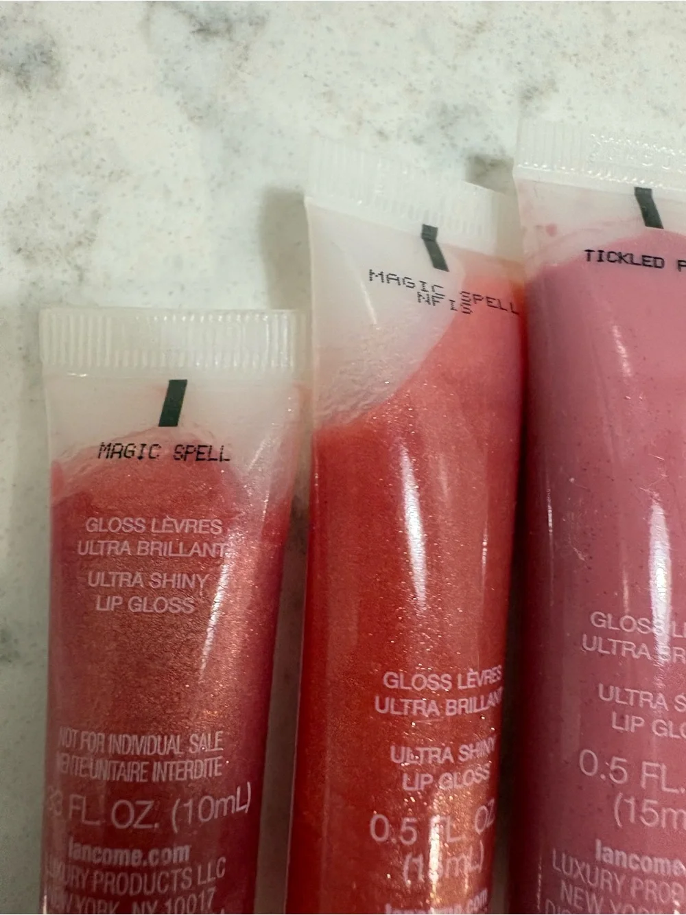 Lancome Juicy Tubes Lip Gloss Trio - Red & Pink Shades